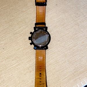Black fossil watch